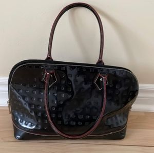Arcadia patent leather purse shoulder bag